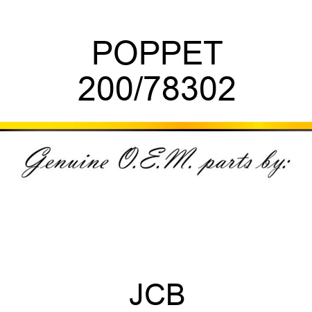 POPPET 200/78302