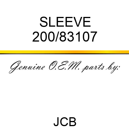 SLEEVE 200/83107