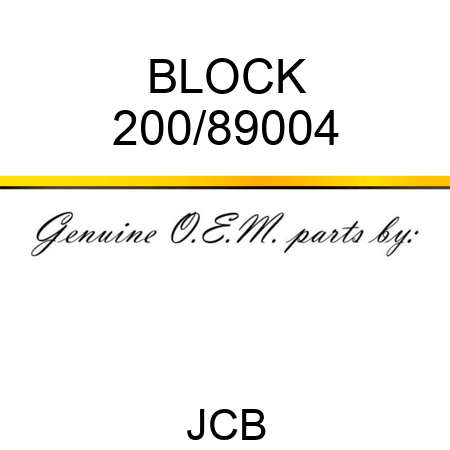 BLOCK 200/89004