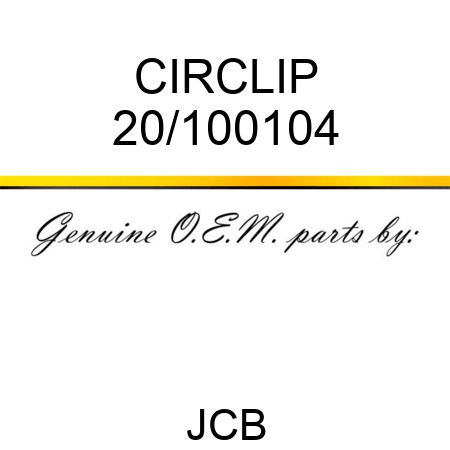 CIRCLIP 20/100104