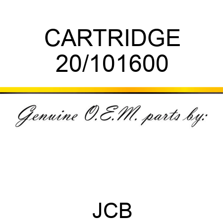 CARTRIDGE 20/101600