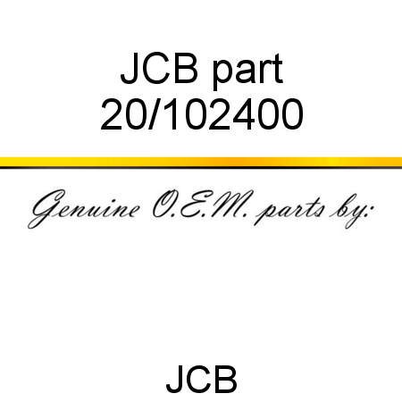 JCB part 20/102400