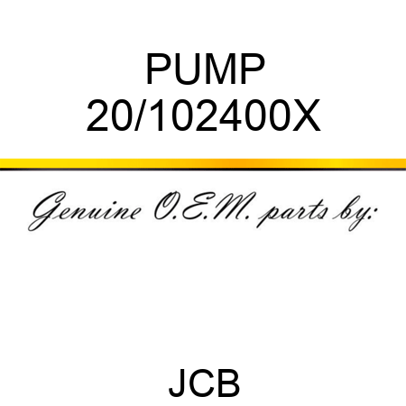 PUMP 20/102400X