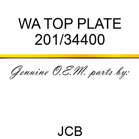 WA TOP PLATE 201/34400