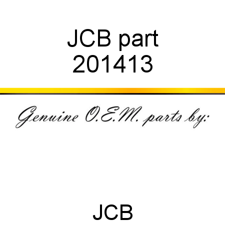 JCB part 201413