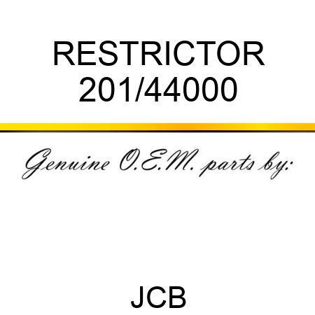 RESTRICTOR 201/44000