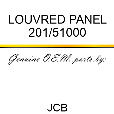 LOUVRED PANEL 201/51000