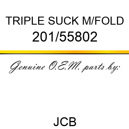 TRIPLE SUCK M/FOLD 201/55802