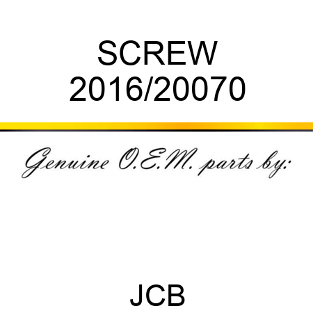 SCREW 2016/20070