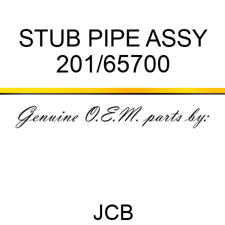 STUB PIPE ASSY 201/65700