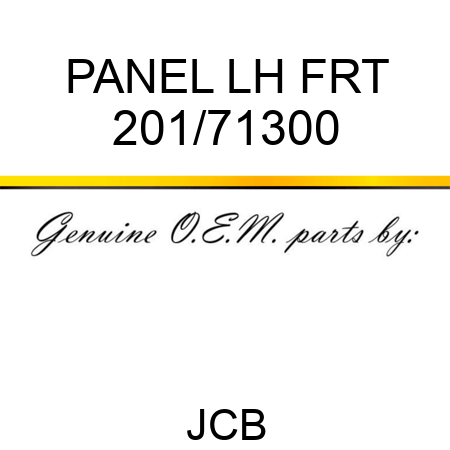 PANEL LH FRT 201/71300