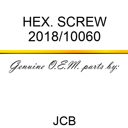 HEX. SCREW 2018/10060