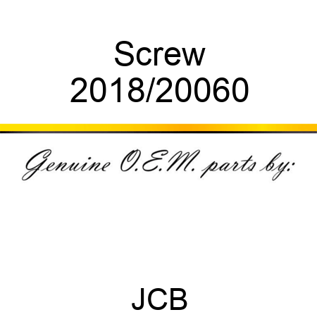 Screw 2018/20060