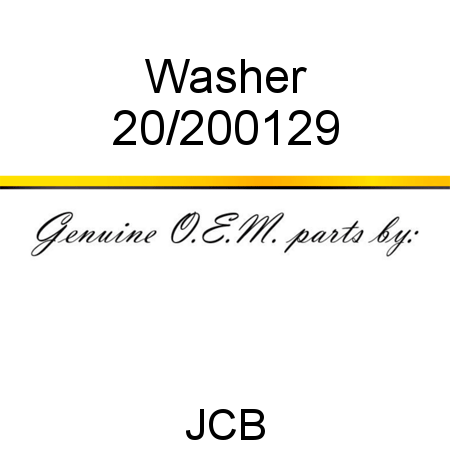 Washer 20/200129