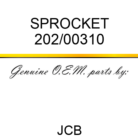SPROCKET 202/00310