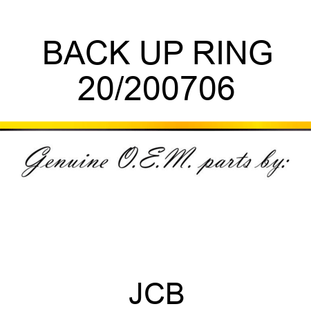 BACK UP RING 20/200706