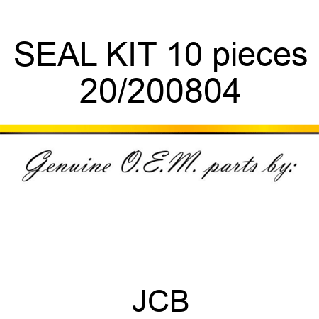 SEAL KIT 10 pieces 20/200804