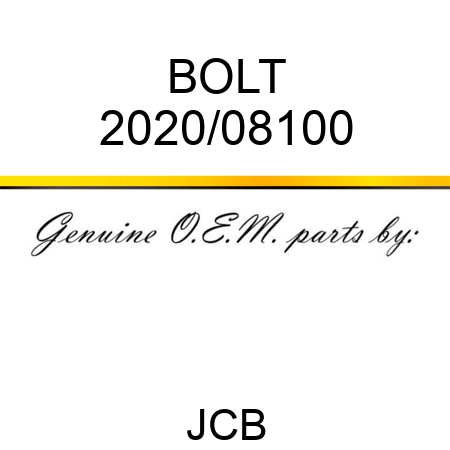 BOLT 2020/08100