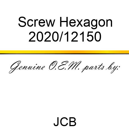 Screw Hexagon 2020/12150