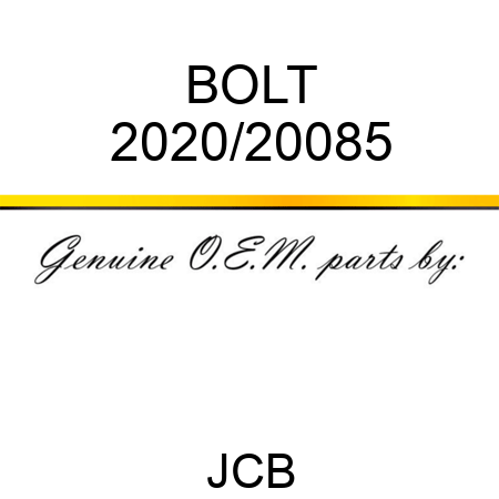 BOLT 2020/20085