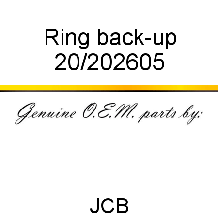 Ring, back-up 20/202605