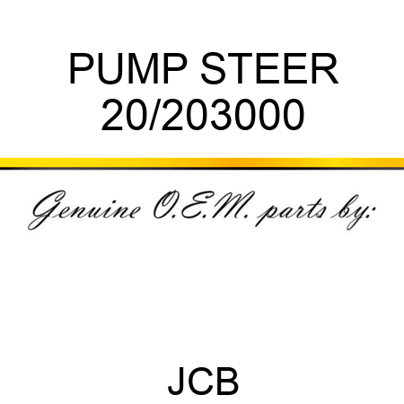 PUMP STEER 20/203000