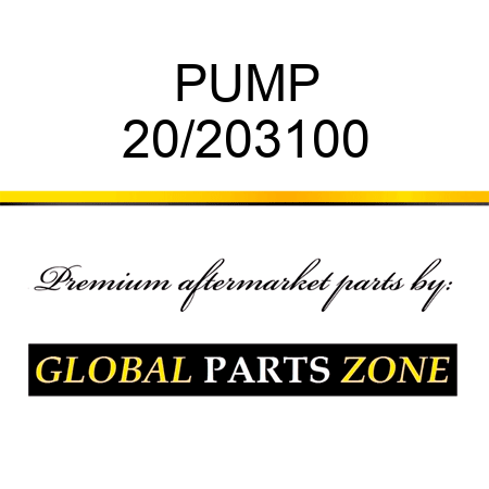PUMP 20/203100