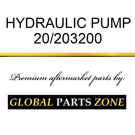 HYDRAULIC PUMP 20/203200