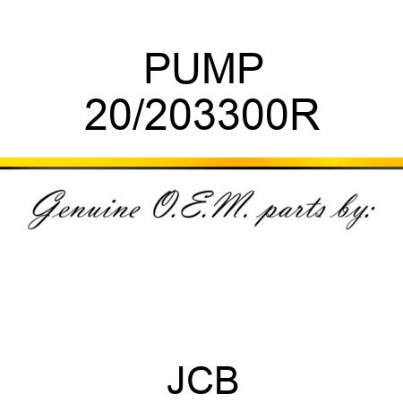 PUMP 20/203300R