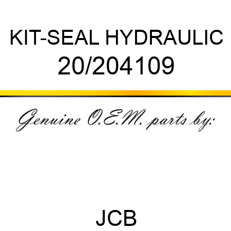 KIT-SEAL HYDRAULIC 20/204109