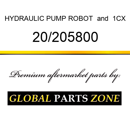 HYDRAULIC PUMP ROBOT & 1CX 20/205800