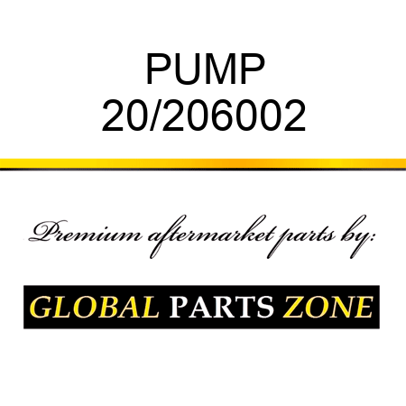 PUMP 20/206002