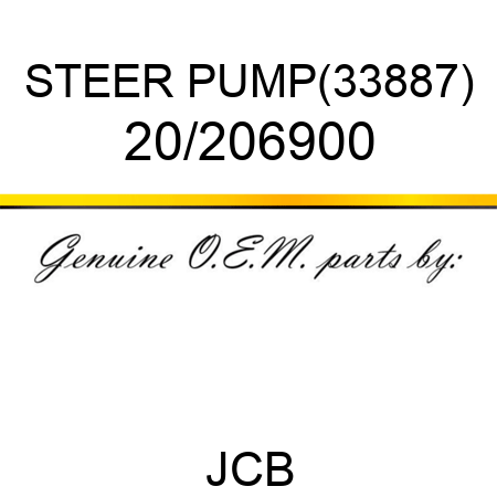 STEER PUMP(33887) 20/206900