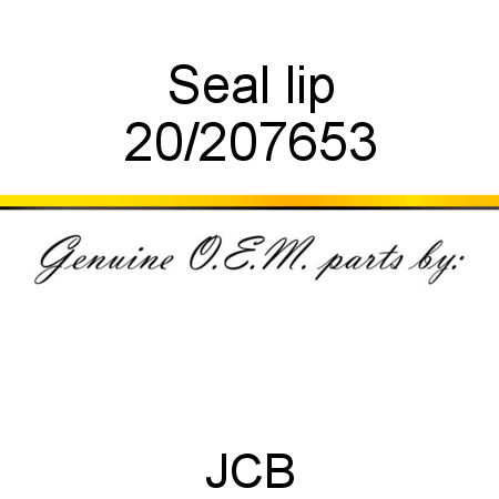 Seal, lip 20/207653