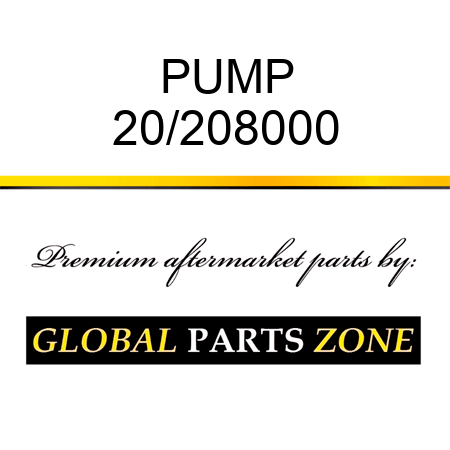 PUMP 20/208000