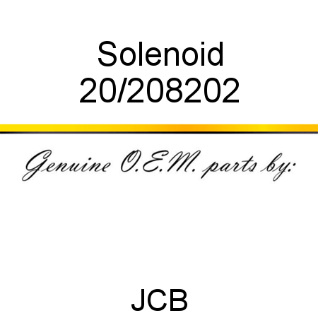 Solenoid 20/208202