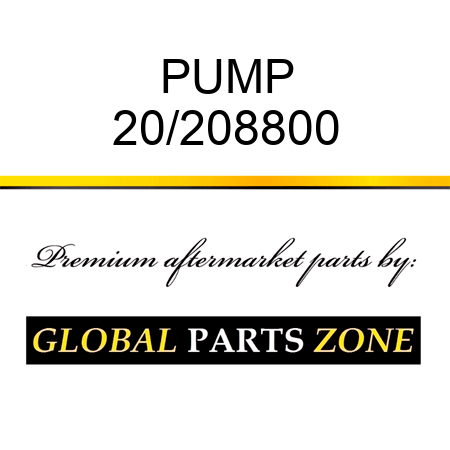 PUMP 20/208800