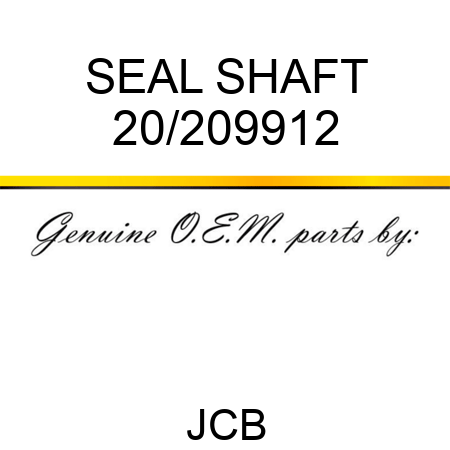 SEAL SHAFT 20/209912