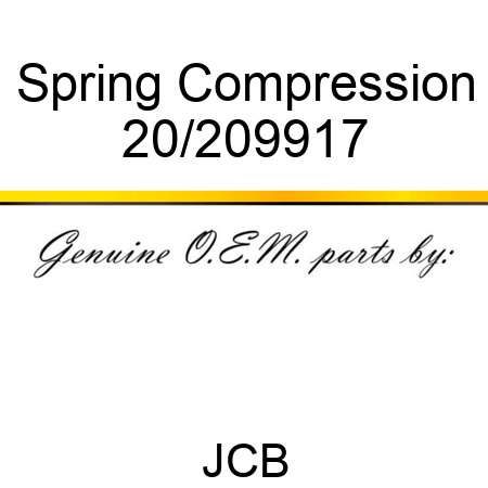 Spring Compression 20/209917