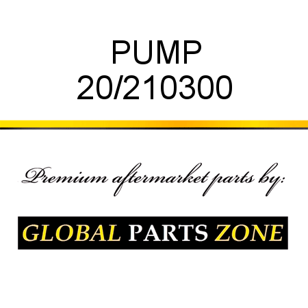 PUMP 20/210300