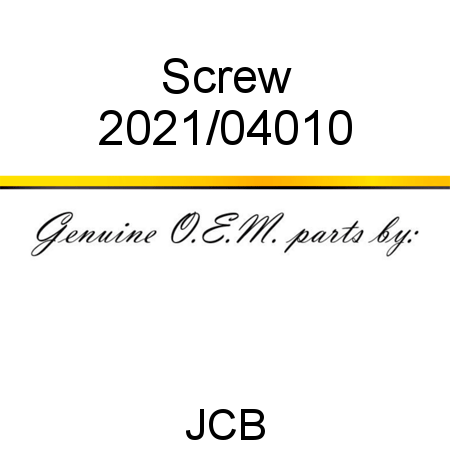 Screw 2021/04010