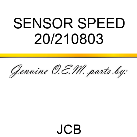 SENSOR SPEED 20/210803