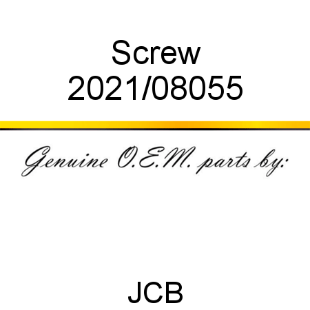 Screw 2021/08055