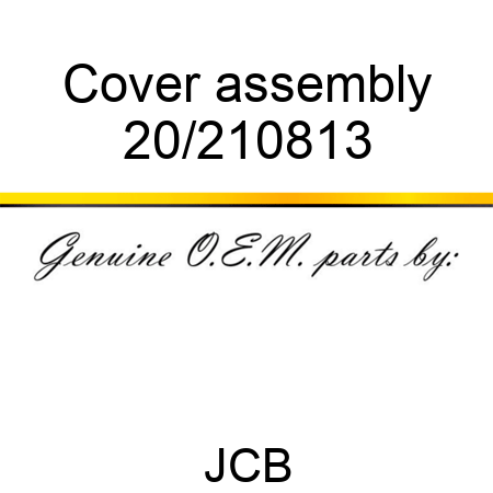 Cover assembly 20/210813