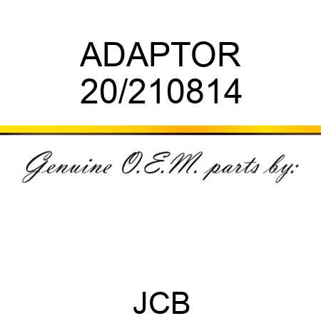 ADAPTOR 20/210814