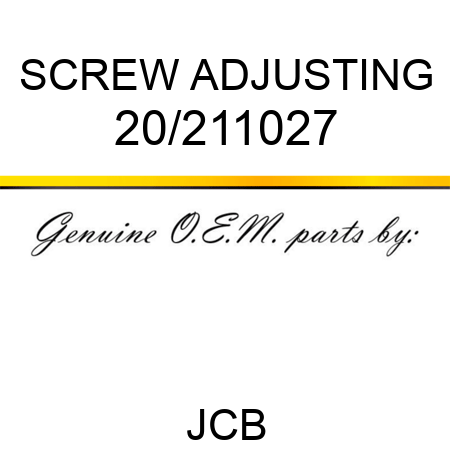 SCREW ADJUSTING 20/211027