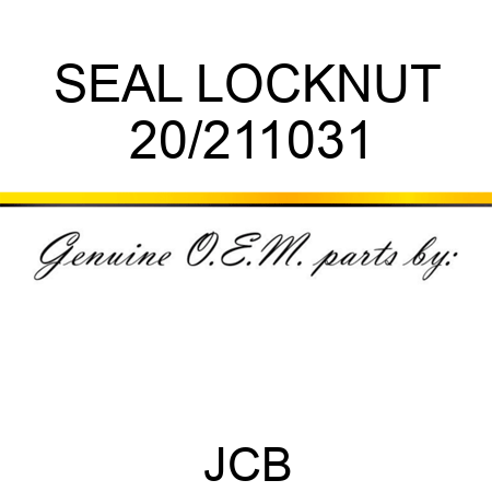 SEAL LOCKNUT 20/211031