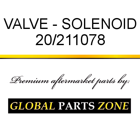 VALVE - SOLENOID 20/211078