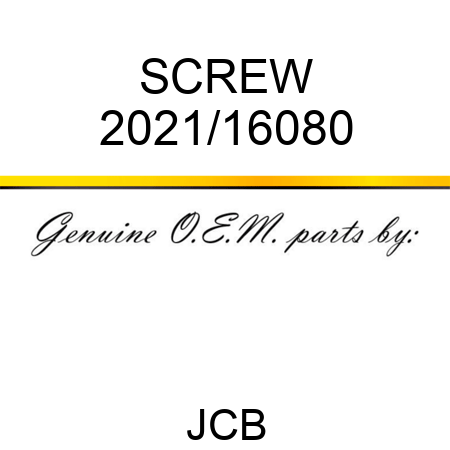 SCREW 2021/16080