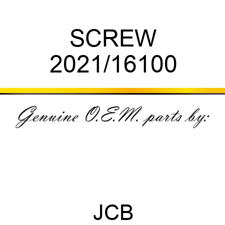 SCREW 2021/16100